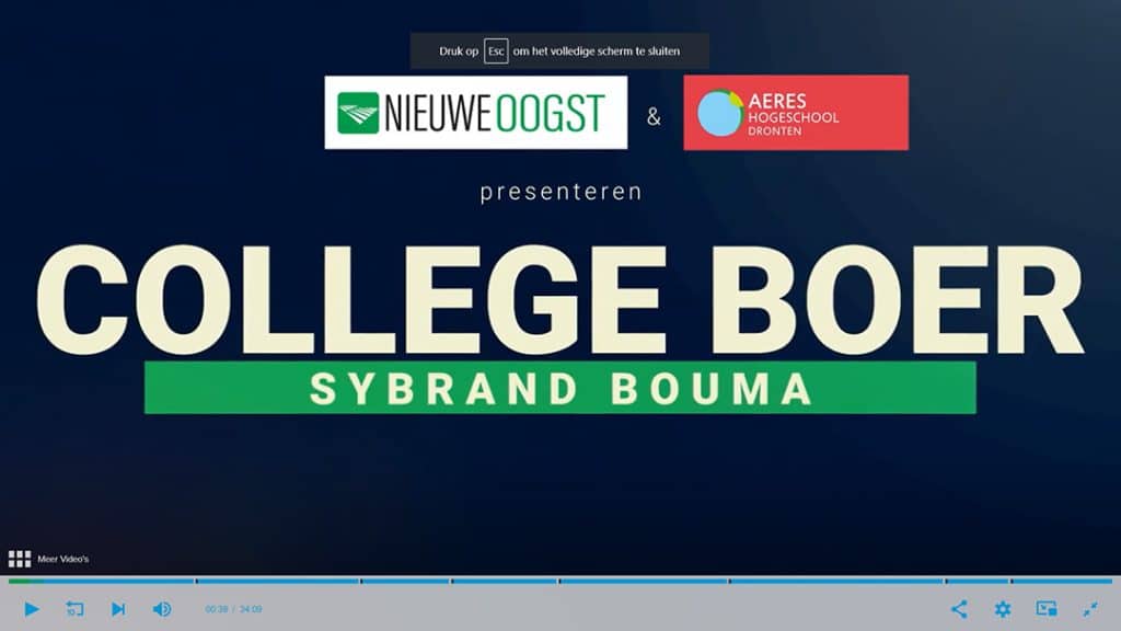College Boer tv programma op Warmonderhof